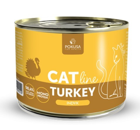 Pokusa CatLine Indyk – mokra karma dla kotów dorosłych 200 g
