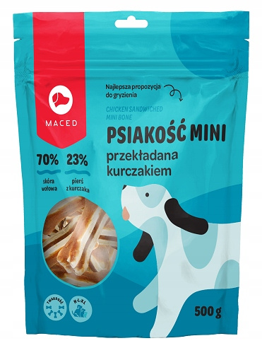 MACED Psiakość Mini z kaczką 500 g – smakowity gryzak dla psów