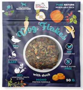 Syta Micha Dog flakes Kaczka 50g suszona karma dla psa
