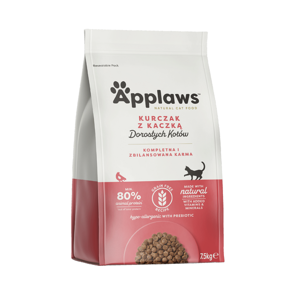 Applaws Cat Bezzbożowa Sucha Karma dla Kota – Kurczak i Kaczka 7,5 kg