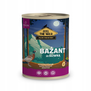 Pokusa Feel The Wild Bażant ze Śliwką 800 g – mokra karma dla psa dorosłego