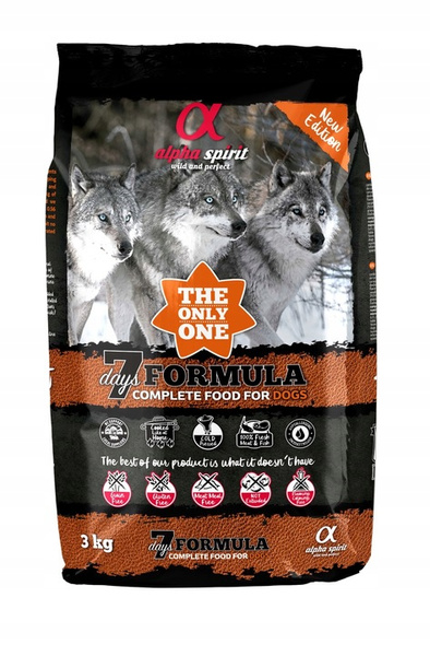 Alpha Spirit 7 Days Formula - Pełnoporcjowa Karma dla Psa 3kg