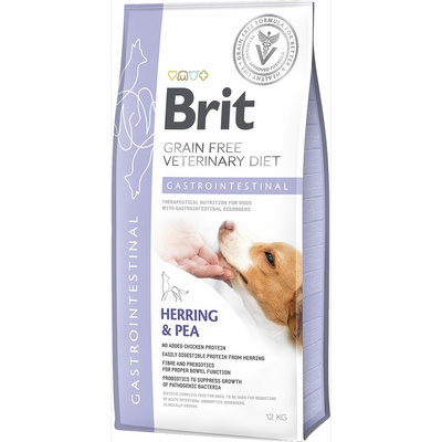 Brit Gastrointestinal Herring & Pea Veterinary Diet 12kg – Hypoalergiczna Karma Weterynaryjna dla Psa ze Śledziem i Groszkiem