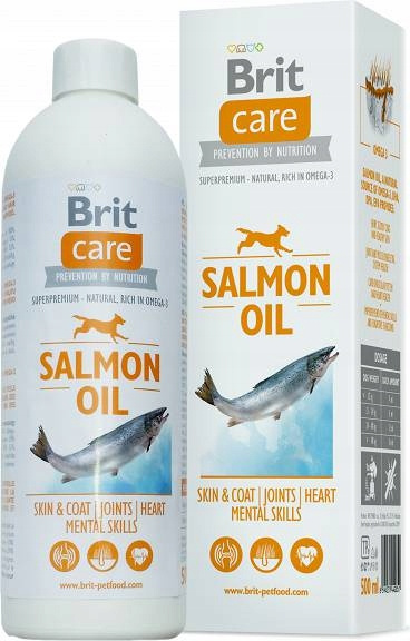 Brit Care Dog Salmon Oil 1L – Olej z Łososia dla Psa i Kota