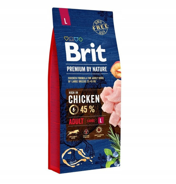 Brit Premium By Nature Adult L 15kg – Karma dla Dorosłych Psów Dużych Ras