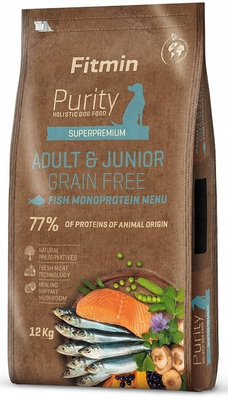 Fitmin Dog Purity GF Adult & Junior Fish Menu 12Kg – Karma Bezglutenowa dla Psów