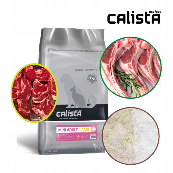 Calista Mini Adult Dog Lamb & Rice 12 kg – sucha karma premium dla dorosłych psów małych ras