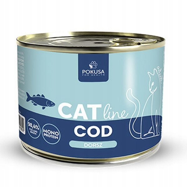 Pokusa CatLine Dorsz – mokra karma dla kotów dorosłych 200 g