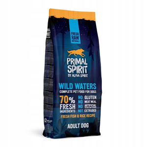 Primal Spirit Wild Waters 70% Mięsa – Sucha Karma dla Psa Ryby Kurczak 12 kg