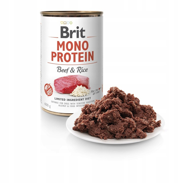BRIT MONO PROTEIN BEEF & BROWN RICE 400g