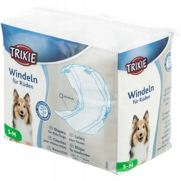 Trixie Pieluchy Pampersy dla Psa S-M – 12 Szt.