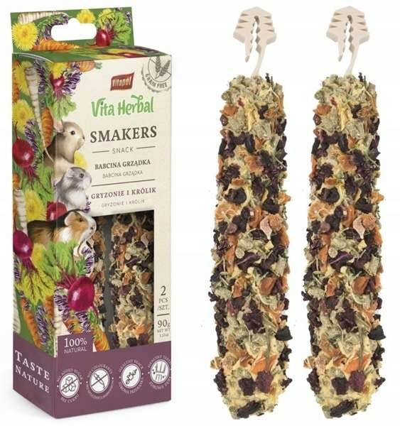 Vitapol Vita Herbal Smakers Babcina Grządka dla królika i gryzoni – 90 g