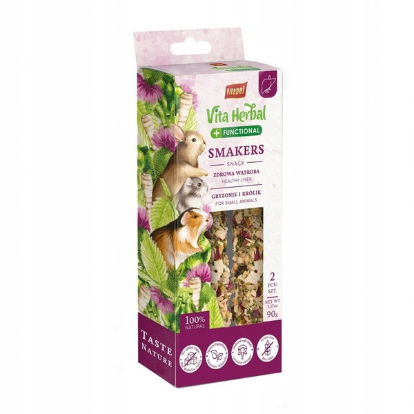 Vita Herbal Functional Smakers dla Gryzoni Królika Zdrowa wątroba 2szt 90g