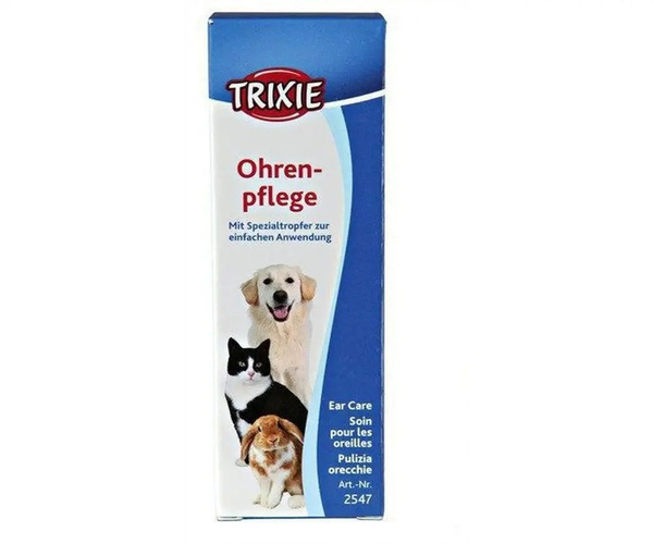 Trixie Preparat Krople do Czyszczenia Uszu dla Zwierząt 50 ml