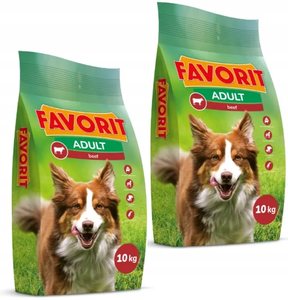 FAVORIT Wołowina – sucha karma dla psów dorosłych wszystkich ras 10 kg