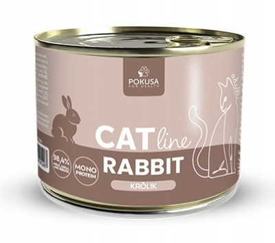 Pokusa CatLine Królik – mokra karma dla kotów dorosłych 200 g