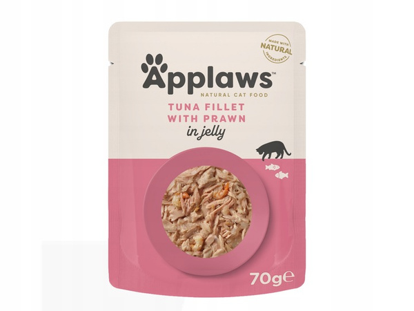 Applaws Mokra karma dla kota – Tuńczyk z krewetką w galaretce 70 g
