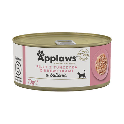 Applaws Cat Mokra Karma dla Kota – Tuńczyk z krewetkami w bulionie 70 g