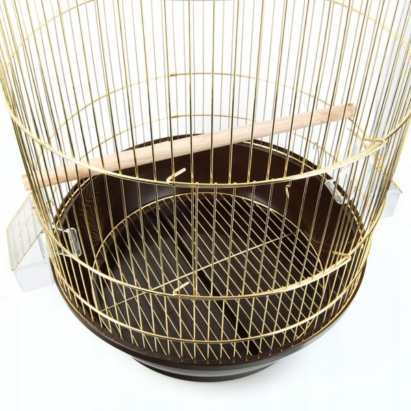Panama Pet klatka dla ptaków 40 x 40 x 70 cm złoto brązowa