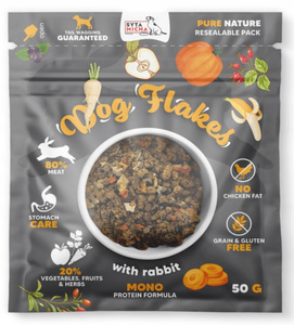 Syta Micha Dog flakes Królik 50g suszona karma dla psa