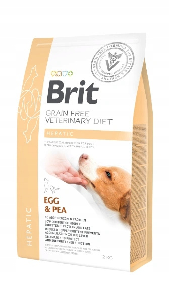 Brit Veterinary Diets Dog Grain Free Hepatic 2kg - Dietetyczna Karma Weterynaryjna dla Psów z Przewlekłą Niewydolnością Wątroby