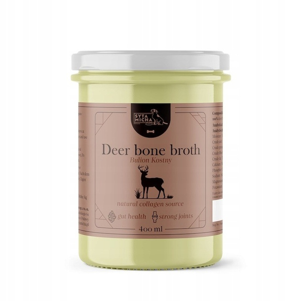 Syta Micha Bulion z kości jelenia dla psa 400 ml