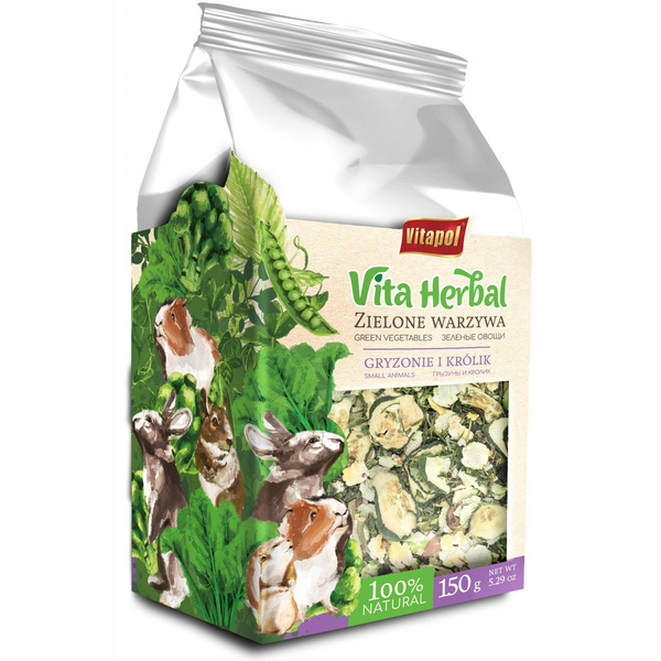 Vitapol Zielone warzywa dla gryzoni i królika – 150 g