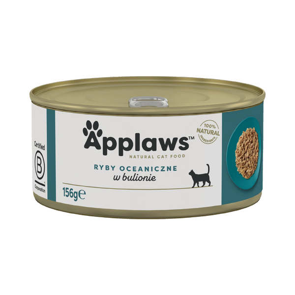 Applaws Cat Mokra Karma dla Kota 156 g – Ryby Oceaniczne w Bulionie