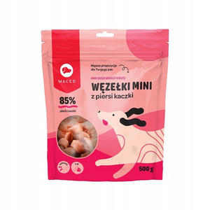 Maced węzełki mini dla psa z piersi kaczki 500g