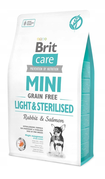 Brit Care MINI Grain Free Sterilised Rabbit&Salmon 2kg