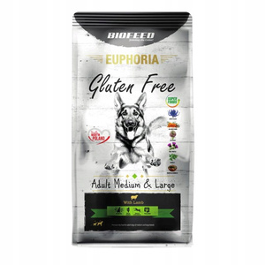 Euphoria Gluten Free Karma dla Psa z Jagnięciną (średnie i duże rasy) 12 kg – Sucha Karma Premium GRATIS WAGA