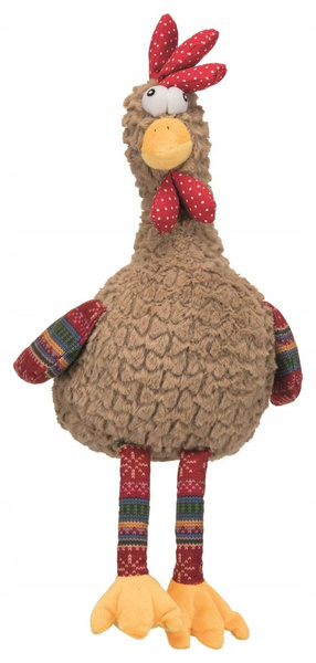 TRIXIE Kogut Pluszowy z Oryginalnym Dźwiękiem – Poliester, 60 cm zabawka dla psa