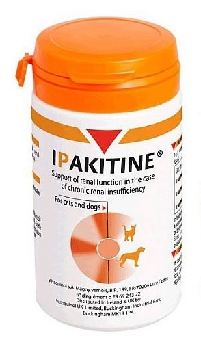 VETOQUINOL Ipakitine 180g Dla Kotów I Psów Dla Poprawy Funkcjonowania Nerek ZESTAW X2
