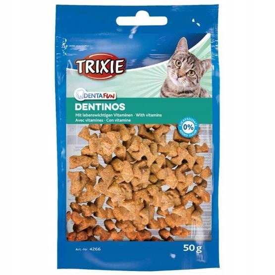 Trixie DENTINOS Przysmak Czyszczący Zęby dla Kota 50 g