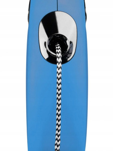 Flexi New Classic Smycz automatyczna – linka 5 m, rozmiar M, niebieska, do 20 kg