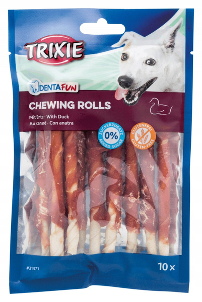 TRIXIE Denta Fun Przysmak Na Zęby Psa – 10 sztuk, 80 g