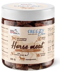 Syta Micha  100% liofilizowane mięso z Konia 80g przysmak dla psa