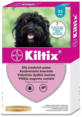 Kiltix Obroża dla małych psów 53cm – skuteczna ochrona przed kleszczami i pchłami