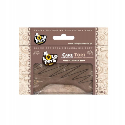 Lolo Pets Tort dla psa Mini orzechowo-czekoladowy 40 g