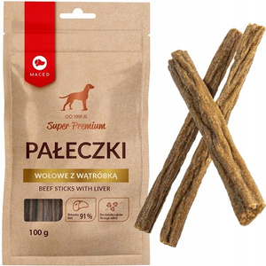 MACED Monoprotein Pałeczki Wołowe Z Wątróbką 100G