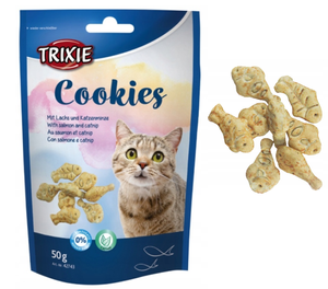 Trixie Ciasteczka z Łososiem i Kocimiętką 50 g – Przysmak dla Kota