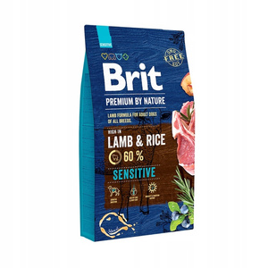 Brit Premium By Nature Sensitive Lamb&Rice Sucha Karma dla Psa 8 kg