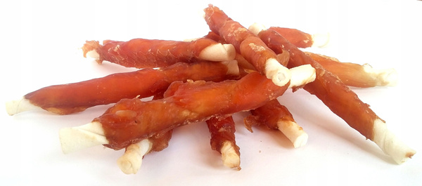 MACED Pałeczki Wołowe Białe z Kurczakiem 500g – Gryzak, Przysmak dla Psa