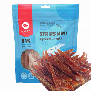 MACED Strips Mini z kaczki przysmak dla psa 500g