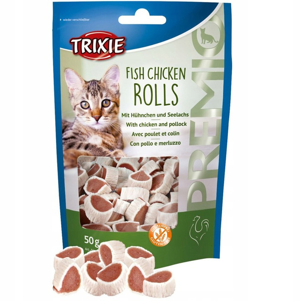 Trixie Krążki Kurczak-Łosoś 50 g – Przysmak dla Kota