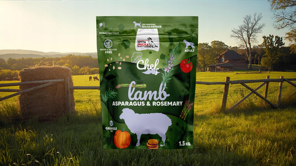 SYTA MICHA Karma sucha dla psa CHEF Jagniecina 1,5kg