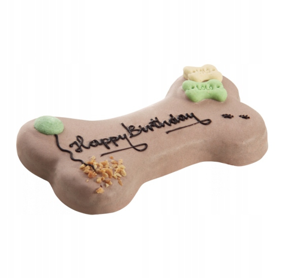 Lolo Pets Tort dla psa Happy Birthday orzechowo-czekoladowy 250 g