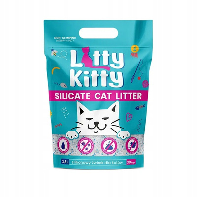 Litty Kitty Silicate Żwirek silikonowy 3,8l bezzapachowy Zestaw 6szt