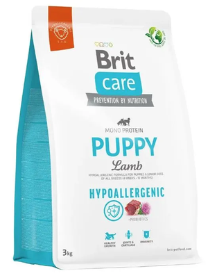 BRIT CARE HYPOALLERGENIC PUPPY LAMB 3kg