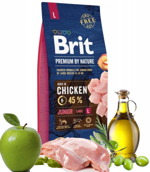 BRIT PREMIUM BY NATURE JUNIOR L 15KG